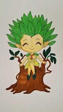 Art Challenge: Drawing a Chibi Forest Spirit! | Leaf Mastery 🎨
