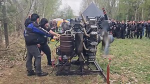 Radial engine startup 😱😱😳🤯💪 | Old Engine Ignition