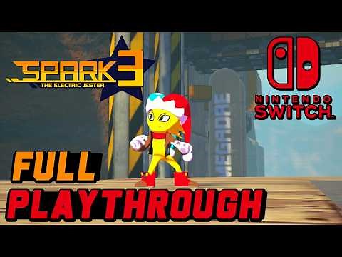 Spark the Electric Jester 3 Nintendo Switch Gameplay | Full Playthough (Hard) + All Spark 2 Stages