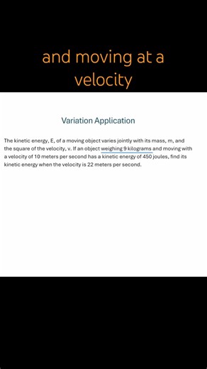 Variation Application - Joint Variation