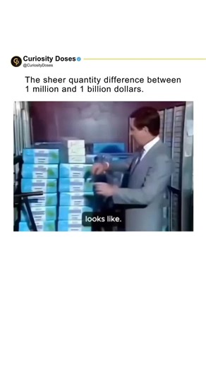 Curiosity Doses on Instagram: "The figure of $1 billion is so gigantic that, for most people, it sounds more like a concept than something real. However, when we transform this value into physical cash, the dimension becomes almost unbelievable. In $100 bills, $1 billion weighs about 10 tons—the equivalent of two adult African elephants—and would occupy approximately 10 industrial pallets filled with perfectly stacked blocks of currency. Each of these pallets holds $100 million in $100 bills, fo