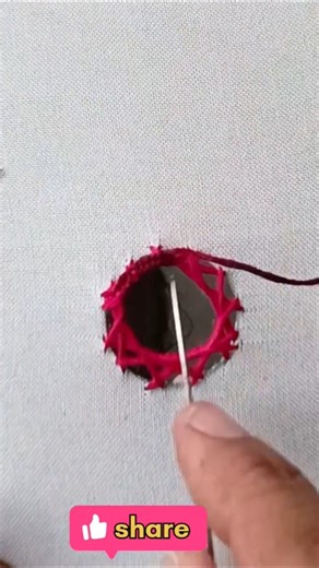 Embroidery mirror work #shortsviral #diy#viral #mirror#music #trending