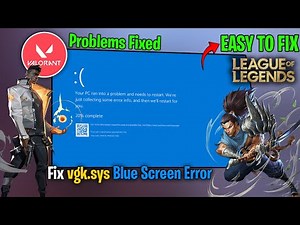 🚀 How to Fix vgk.sys BSOD in Valorant & LoL (Vanguard Crash)
