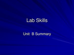 Lab Skills - SlideServe