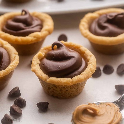 Fudge Puddles (Chocolate Peanut Butter Cookie Cups)