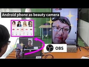 android phone as beauty camera for OBS studio | clean HDMI | pretty filter