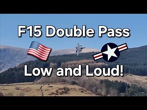 Low and Loud, F15 Eagle Takes On The Mach Loop 🇺🇸 Pilot Skills