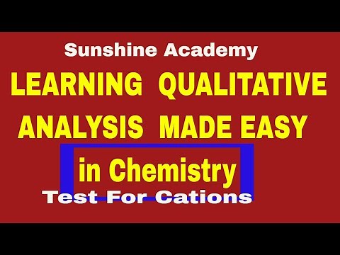 LEARNING QUALITATIVE ANALYSIS MADE EASY USING MNEMONICS