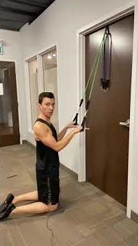 Tricep Press-Down with Resistance Bands - Home Workout