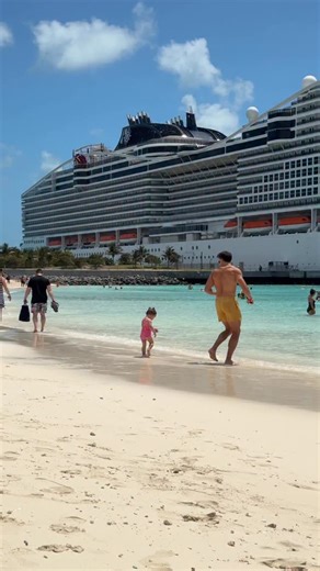 MSC World America at Ocean Cay ✨💙 #msccruises #mscworldamerica #cruiseship #cruisetravel #cruises | Cruises Passion