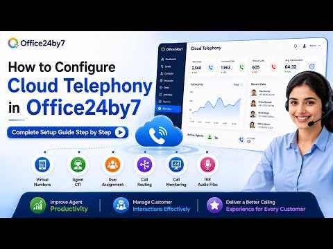 How to Configure Cloud Telephony Add-on in Office24by7 | Complete Setup Guide