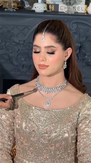 Elegant Soft Glam Bridal Makeup Look ✨ | Wedding Makeup Transformation #bridalmakeup #makeuplook