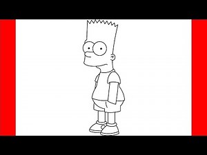 How To Draw Bart Simpson From The Simpson - Step By Step Drawing