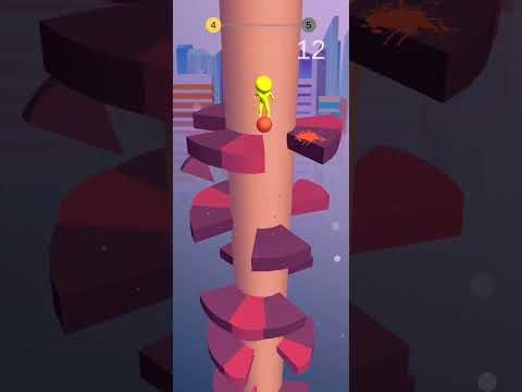 Helix Ball 3D Gameplay 🎮🔥 | Most Satisfying Smash & Drop Fun 😍 | Entertainment World