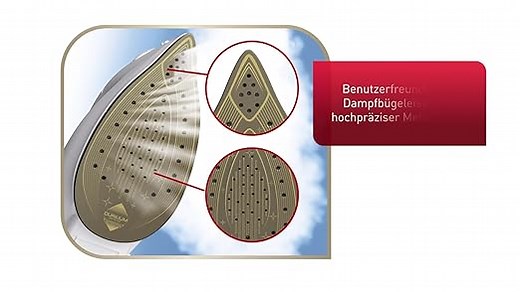 Tefal Dampfbügeleisen Ultimate Pure, 3200 W, 1,2 kg, Micro-Calc-Filter, Durilium Airglide Autoclean-Bügelsohle, automatische Abschaltung, ‎0,35 Liter Wassertank, Made in France, schwarz/türkis, FV9844