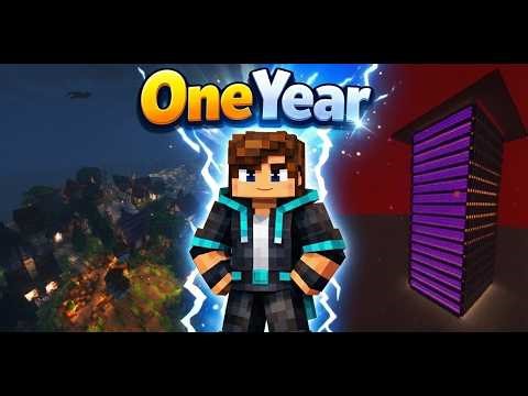 1 YEAR of Minecraft Survival Progress in ONE Video 🔥 (Full Server Tour)