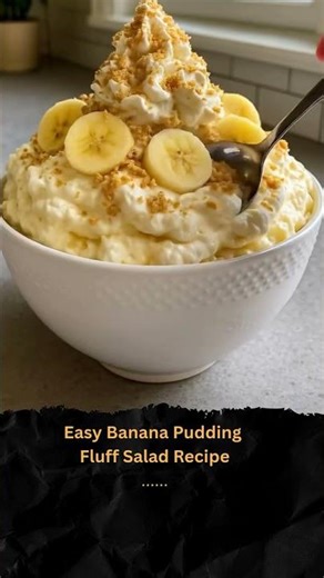 Easy Banana Pudding Fluff Salad