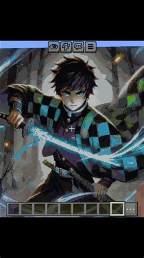 Epic Tanjiro Pixel Build!🎨