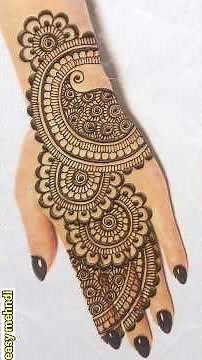Back hand beautiful henna design- Simple & easy mehndi design for hands- Mehandi ka Design #mehandi