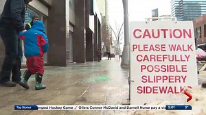 Freezing rain results in slippery streets in Edmonton
