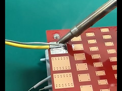 リード線ベタ付け基板 はんだ付け教材のサンプル動画