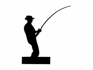 Fisherman Silhouette SVG: Fishing Clipart, T-shirt Design (digital Download) - Etsy
