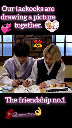 Taekook drawing picture 💞💜️🤏