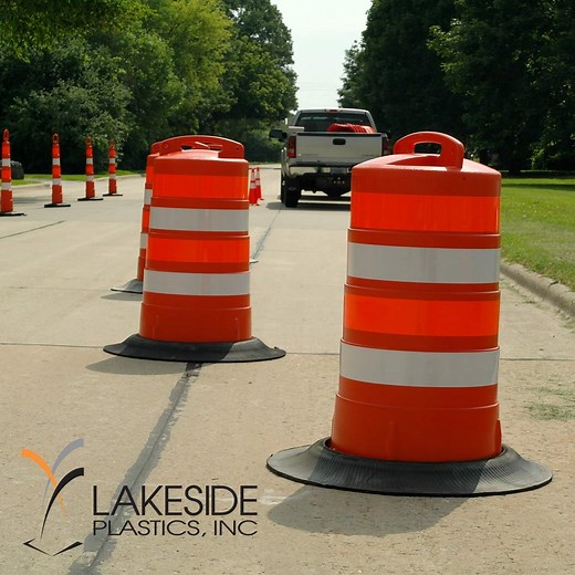 Traffic Barrels | Construction Barrels | Lakeside Plastics