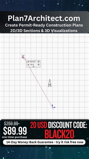 💰 $89.99 (one-time payment) 🎁 Save 20USD with code: BLACK20 Easy to use – with professional tools. https://plan7architect.com Plan7Architect is a powerful yet intuitive 2D & 3D CAD software for planning home and construction projects — without a subscription. Whether you're working on a new build, renovation, extension, garage, terrace, or outdoor design, this architectural design software gives you everything you need to create detailed floor plans, layouts, and building designs with ease. ✅ 