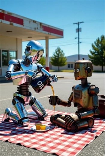 Rust & Romance | AI Cinematic Robot Love Story #Shorts