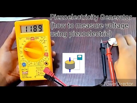 🔶Piezoelectricity Generator (how to measure voltage using piezoelectric)🔶