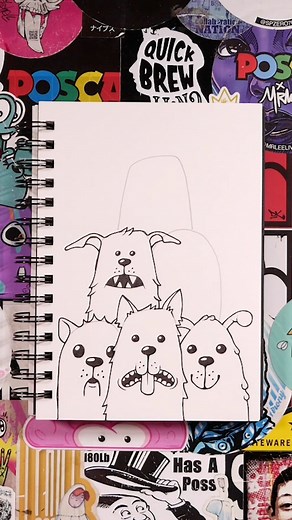 Learn how to draw a pyramid of KorpDogs in my latest drawing tutorial on Kofi. | Doodle with Korp