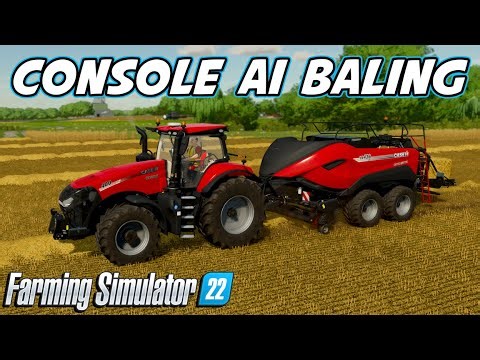 Let AI Bale For You On Console | Farming Simulator 22