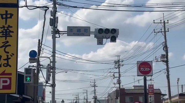 「変わった形の信号機」埼玉県さいたま市北区本郷町1396 #信号機