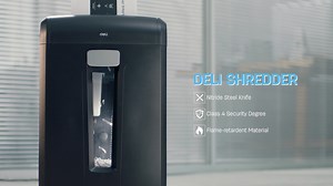 Deli Office Machine | Paper Shredder Top 1 Office Brand in China -Nitride Steel Knife -Class-4 Security Degree -Flame-retardent Material Visit for more details: https://www.deliworld.com #paper #shredder #office #machine #B2B #top #supplier | Deli