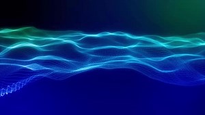 Abstract Glowing Particle Wave Background Loop