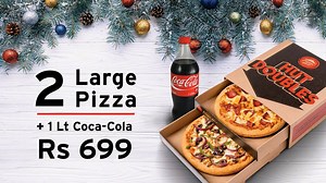 77K views · 88 reactions | This festive season, share the Hut Doubles meal with your loved ones 2 large Pizza + 1 lt Coca-Cola for only Rs 699 inc VAT Available at: Grand Bay, Coeur de Ville - Super U Goodlands, Royal Road Port-Louis, Queen Street Port-Louis, Caudan Waterfront Flacq, VIP Commercial Road Curepipe, Manhattan Complex Quatre-Bornes, St Jean Road Call us on : 207 6789 | Pizza Hut Mauritius | Facebook