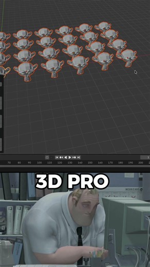 3D Noob VS Pro Randomizing Objects \\ Blender