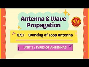 3.9.1 Working of Loop Antenna | EC602 |