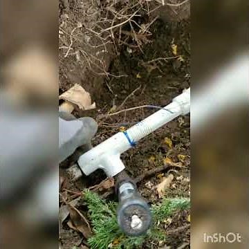 Repair of a pvc pipe broken by tree roots - Irrigation Repair
