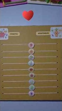 Fruits Vs Vegetables Sorting Craft for Kids | Easy DIY Educational Activity for Parents & Teachers