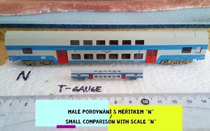 超级迷你的1/450 T比例火车模型视频搬运～相比之下N比例车厢都是“庞然大物“啦～欧洲的双层客车～铁道鐵道鉄道轨道交通火车迷哟～