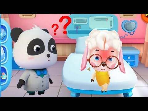 Baby Panda Hospital Doctor - Help Kiki and Treat Sick People - Kids Cartoon & Videos - Babybus Games