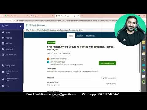 SAM Project A Word Module 05 Working with Templates, Themes, and Styles