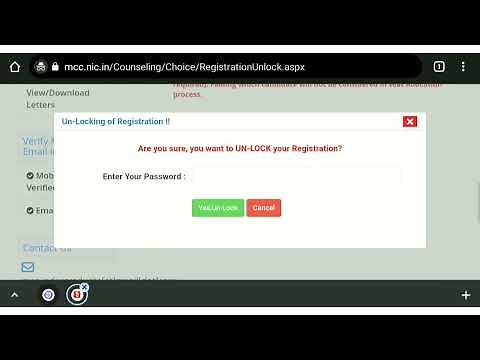 How to Reset or Unlock Registration in MCC website |Latest Update on NEET 2021 UG Counselling