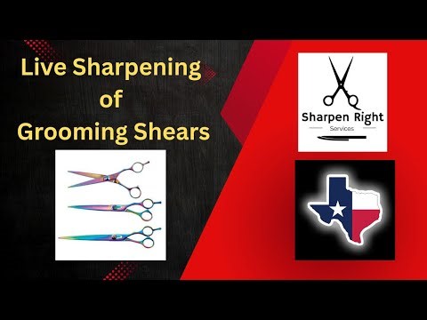 Sharpening Pet Grooming Shears with Mike White - Sharpen Right Services LLC - League City, Texas