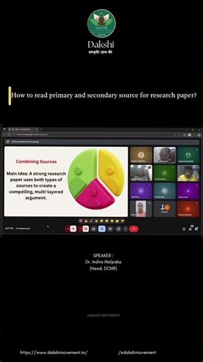 How to read Primary and secondary sources for research paper #dakshimovement #research #shorts #gyan