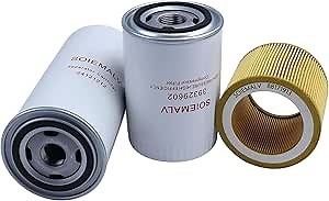 Filter Kit 24121212 Oil Separator 39329602 Oil Filter 88171913 Air Filter Compatible with UP6-5 UP5-15C UP6-15C Air Compressor Replacement Parts