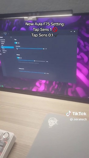 Aula F75: Optimize Your Tap Sensitivity for Gaming
