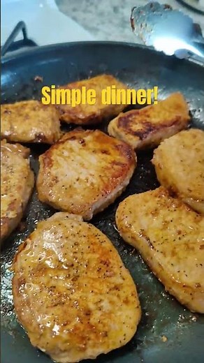 Easy porkchop marinated in Italian dressing!